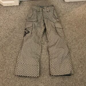 Like New DG brown beige Cargo ski board pant sz XS
